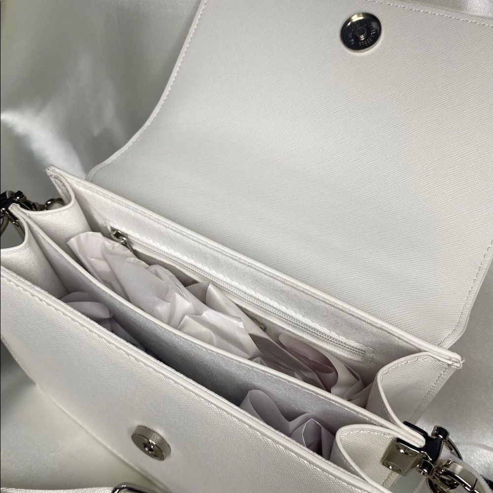 Steve Madden White Bhama Purse